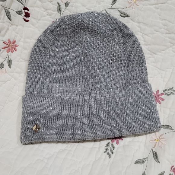 kate spade silver beanie nwt - Picture 1 of 3